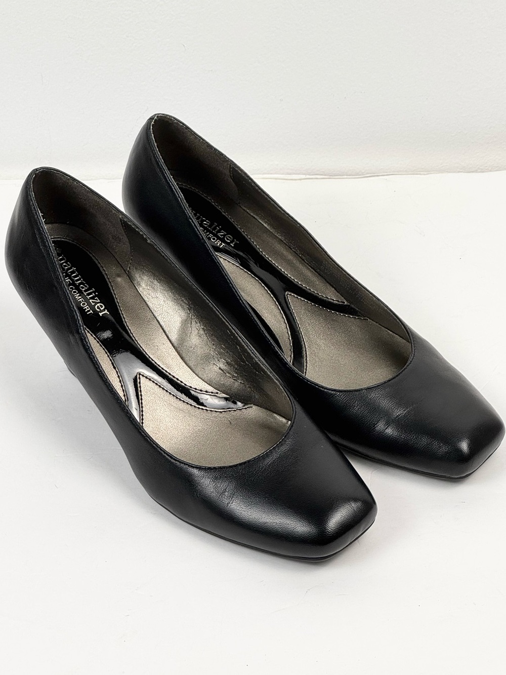 Naturalizer N5 Comfort “Eternity” Black Leather Pumps Size 8W